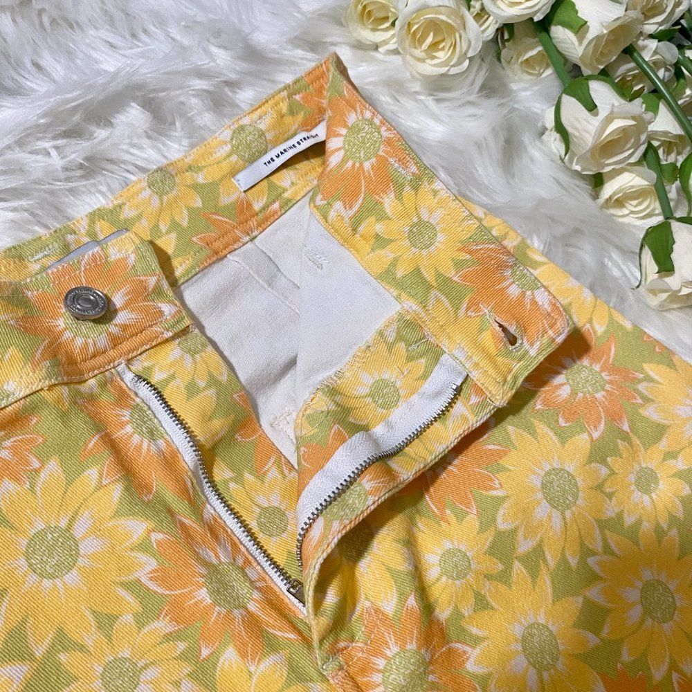 ZARA SUNFLOWER MARINE DENIM JEANS - Picture 5 of 15